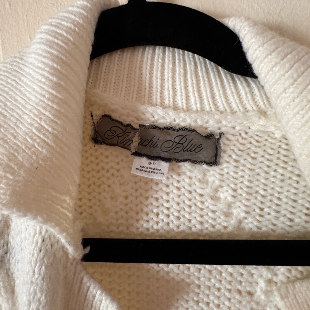 Kimchi Blue Cream Diamond-Knit Button Cardigan - Picture 2 of 2